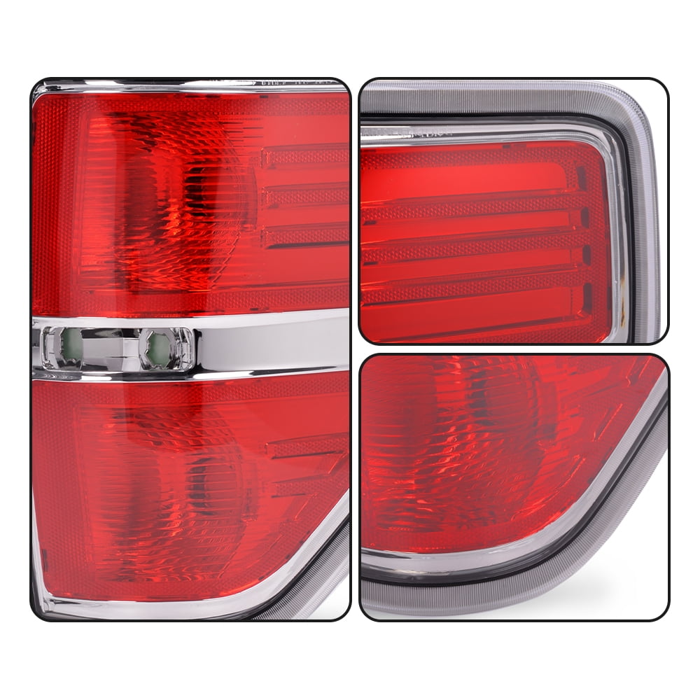 CROSSDESIGN Passenger RH Right Brake Light Tail Lamp Fit for Ford F150 2009-2014