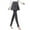 Grey, variant on Timegard Plus Size Pants for Women 2 in 1 Fleece Lined Thermal Skirted Leggings Warm Stretch Slim Pants