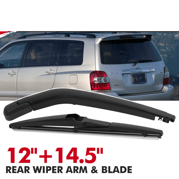 12" 14.5" Toyota HIGHLANDER 2001-2007 Rear Windshield Wiper Arm & Blade Set