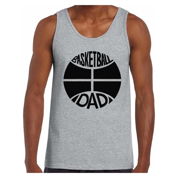 Awkward Styles Men's Basketball Dad Graphic Tank Tops Black Sport Father`s Gift Idea