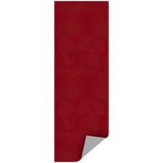 Ottomanson Non-Slip Hallway Runner Rug 1'10 x 6' Stain-Resistant Low Pile Carpet for Kitchen, Red