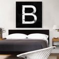thumbnail image 2 of ARTCANVAS Classy Black White Marble Alphabet Letter B Canvas Art Print - Size: 36" x 36" (0.75" Deep), 2 of 9