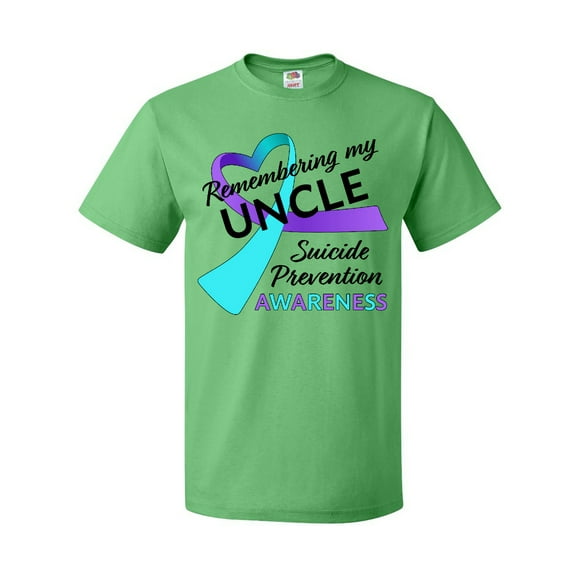 Inktastic Remembering My Uncle- Suicide Prevention Awareness T-Shirt