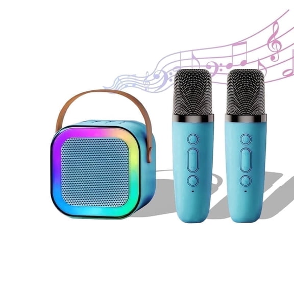 High End Karaoke Systems for Kids, Mini Karaoke Machine, Bluetooth Speaker with Microphone, Perfect for Birthday Parties, Family Fun & Gifts for Grandkids(blue)