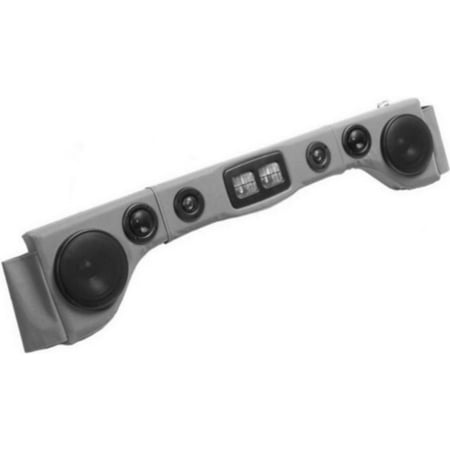 Grey Soundbar Six Speakers With Map Lights Overhead Sound Bar For JEEP