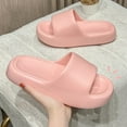 thumbnail image 4 of JeashCHAT Slip On Slide Sandals for Women and Men Solid Color Slippers Super Soft Breathable Anti-Slip Bedroom Home Slippers (Pink), 4 of 4