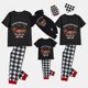 thumbnail image 2 of Pijamas familiares a juego de Navidad, conjunto de pijamas negros de Dachshund a través de la nieve, 2 of 3