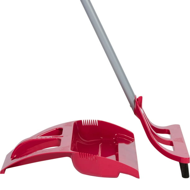 WISP System 3 Piece Broom with Dustpan Set with Telescoping Handle