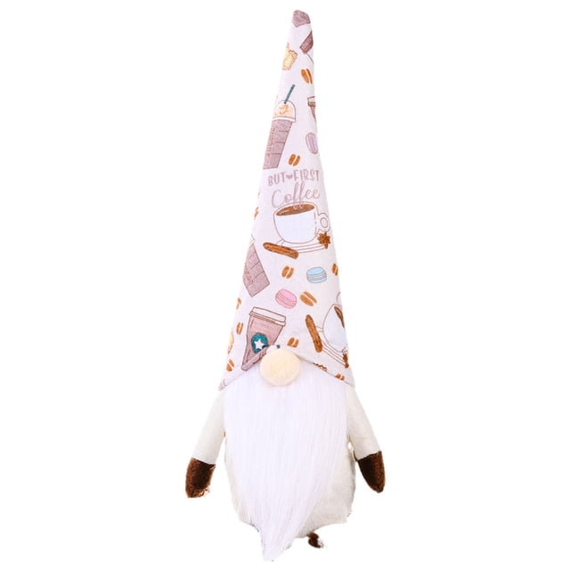 mmirethe Stylish Home Accents | Rudolf Faceless Doll | Materials Polyester European And American Style Old Man Doll Standing Doll Printed hat style 5Set
