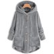 thumbnail image 1 of Chaqueta con capucha y osito de peluche para mujer, color liso, 1 of 3