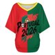 thumbnail image 4 of Women's Football Graphic T-Shirt, Soccer Fans V-Neck Short Sleeve T-Shirt with Print, Soft Lightweight Soccer Apparel Shows Player Number for Soccer Tournament 2026 Red Size: L, 4 of 5