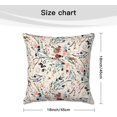 thumbnail image 5 of Fable Floral Velvet Throw Pillow Covers Sofa Pillowcase Car Square Throw Pillowcases Home Decoration 18x18Inch, White 12 (LTT6666), 5 of 5