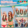 thumbnail image 3 of Collar Thiccywoov Hawaiian Rojo-Green Christmas Leis 99 cm, 3 of 6