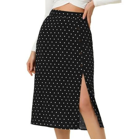 Black pencil skirt buttons sales
