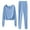 Light Blue, variant on 2 Piece Outfits for Women Long Sleeve Pants Sweatsuits Women's Fashion Home Suit Pullover Crewneck Sweatshirt Solid Color Lounge Sets (Light Blue S）