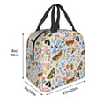thumbnail image 3 of Honeii Insects and Flowers Print Lunch Bag Women, Lunch Box Lunch Bag for Women Adult Men, Small Leakproof Cute Lunch Tote Large Capacity Reusable, 3 of 8