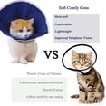 thumbnail image 2 of Collar cónico suave para gatos JAMW collar isabelino ajustable para mascotas, 2 of 5