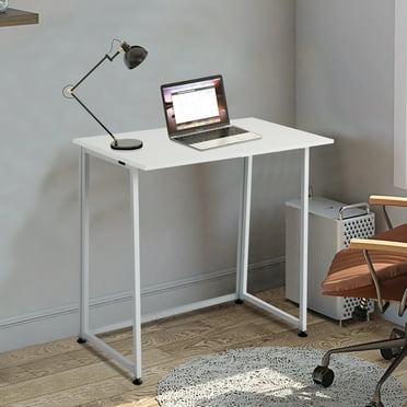 Ktaxon Folding Writing Computer Desk Home Office Study PC Writing Table,White