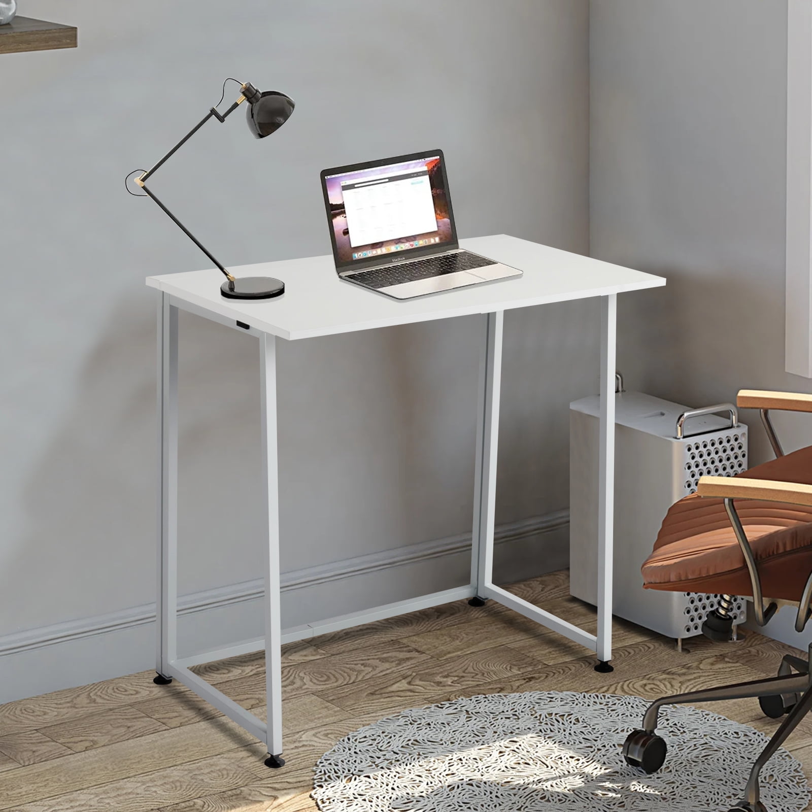 Ktaxon Folding Writing Computer Desk Home Office Study PC Writing Table,White