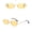 Gold Yellow, variant on Rimless Sunglasses Polygon Cut Edge Punk Sun Glasses UV400 Protection Fashion Eyewear For Men Women Driving Travel Eyepiece