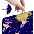 thumbnail image 3 of FMSHPON Galaxy UnicornStars Clipboard Hardboard Wood Nursing Clip Board and Pull for Standard A4 Letter 13x9 inches, 3 of 5
