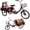 Red, variant on DEYGIA Adult Tricycle, 20 Inch 3-Wheel Bikes Carrying Passengers and Cargo, Trike for Adults with Front Baskets for Women, Seniors, Men, Low Step-Through Cruiser Bike for Cycling, Outing, Picnic