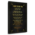 thumbnail image 1 of I Want To See You Poem Wall Decor Rumi Quote Wall Art Poetry Poster Paintings for Bedroom Canvas Hd Prints Wall Pictures Artwork Decoration Framed 24×36 in, 1 of 5