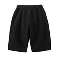 thumbnail image 5 of NOEGOEU Toddler Shorts Boys Cotton Short Pants with Pocket and Elastic Waist Athletic Jogger 5-10Y (Black,8-9 Years), 5 of 5