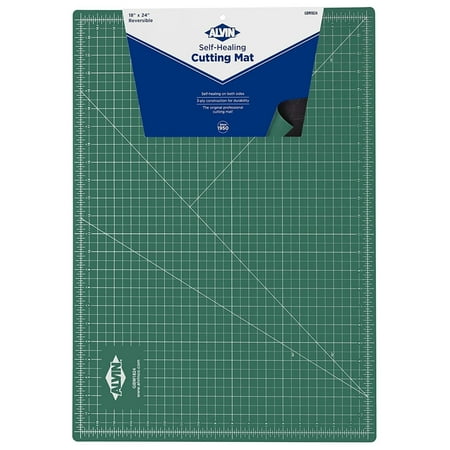 Alvin 18" x 24" Reversible Green/Black Self-Healing Cutting Mat