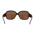 thumbnail image 4 of Womens Rhinestone Trim Hinge Butterfly Classic 90s Sunglasses All Brown, 4 of 4