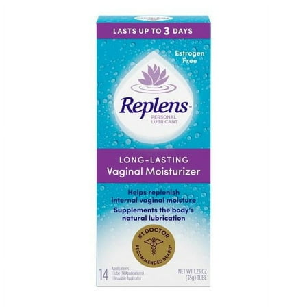 Replens Long-Lasting Vaginal Moisturizer, 14ct with reusable applicator
