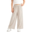 thumbnail image 3 of Wiyuqeen Girls Parachute Cargo Pants Causal Hiking Wide Leg Pants with Pockets Lightweight Running Open Bottom Joggers Palazzo Trousers 3-12Y, 3 of 7