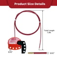 thumbnail image 2 of Cable Lock TAEGIQI Lockout Tagout U06, paquete de 2 unidades, acero inoxidable de 2,4 m, 2 of 7