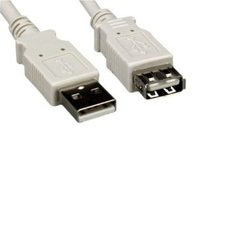 Awg 20 Usb Cable Kentek 6 Feet FT USB 2.0 Extension Cable 28 AWG High Speed Type A Male to Female M/F Data Transfer Sync Charge Power Extender Cord PC Mac Beige ()