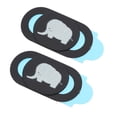thumbnail image 1 of RUNROTOO 2Pcs Laptop Webcam Cover ABS Multi Privacy Blocking For General Users, 1 of 8
