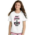 thumbnail image 3 of Move Always Forward Inspiring Words Girls Kids T Shirt Tees Teen Brisco Brands M, 3 of 6