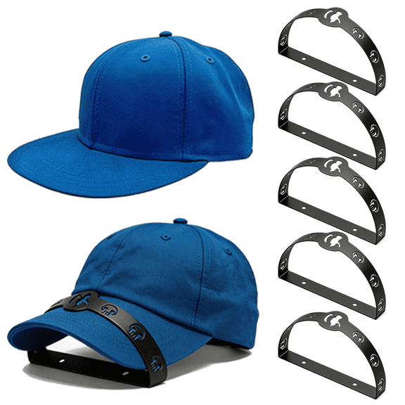 5-Piece Hat Brim Bender Set, Metal Baseball Cap Curver with Death Reaper Skull Design, Adjustable Bill Shaper Tool for Fitted & Snapback Hats – Durable Hat Shaper for Curved Brims
