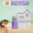 thumbnail image 2 of 1 Set Guinea Pig Hideout House Double-deck Hamster Hut Multi-chambers Small Animals Nest, 2 of 5