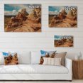 thumbnail image 4 of Designart "Vermilion Cliffs National Landscape Red Rock Majesty" Landscapes Print on Natural Pine Wood, 4 of 5