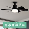 thumbnail image 2 of Lámpara Ventilador Techo Con Control Remoto 6 Aspas para Sala Estar Y, 2 of 9