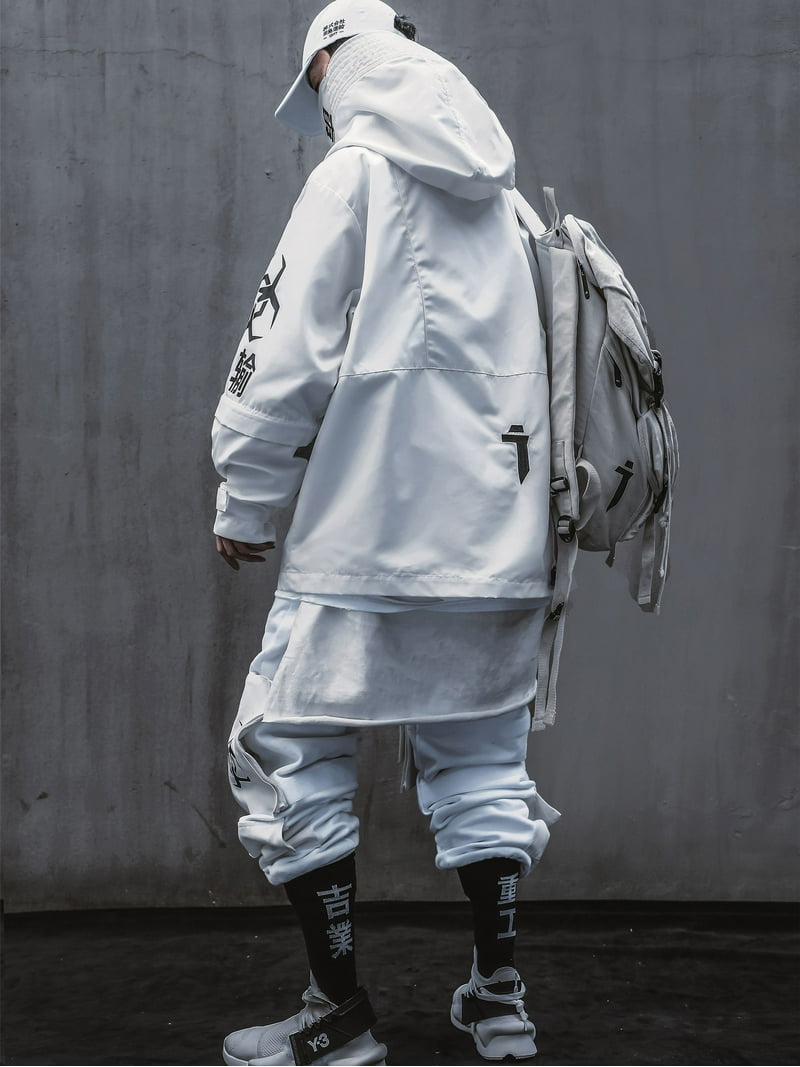 Niepce Inc Japanese Streetwear Zip Up Hooded White Men's