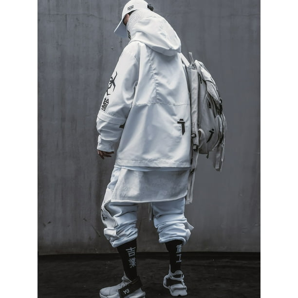 Niepce Inc Japanese Streetwear Zip Up Hooded White Men's