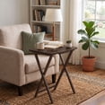 thumbnail image 2 of Mainstays Modern XL Oversized Folding Tray Table, Espresso, 2 of 9