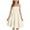 Beige, variant on Nmnitkp Girl Dresses Summer Sundress Boho Strap Casual Sleeveless Tiered Swing Cami Dresses Beige,9-10 Years