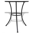thumbnail image 2 of vidaXL 3 Piece Bistro Set Ceramic Tile Terracotta and White, 2 of 5