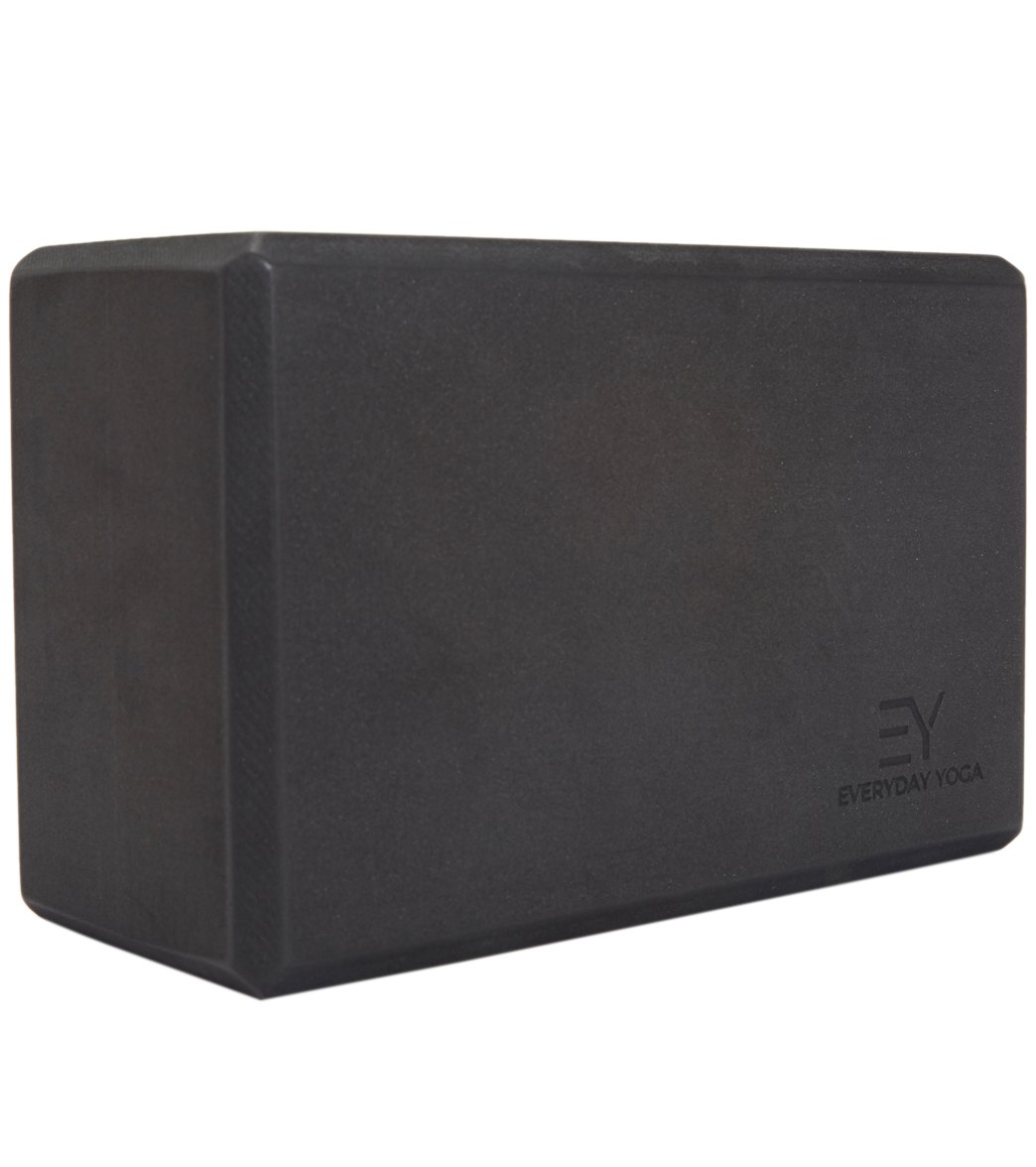 Everyday Yoga High-Density Foam Block, Lightweight & Durable with Smooth Beveled Edges