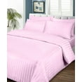 thumbnail image 1 of Fluffy Duvet Cover 3 Piece Set, Luxurious Soft & Durable, Zipper Closure and 100% Egyptian Cotton, 400 Thread Count Quilt Comforter Covers - Pink Stripe, Full Size., 1 of 5