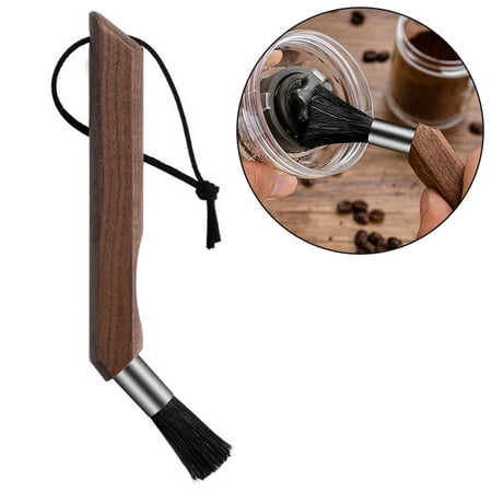 

Hadanceo Bend Head Coffee Bean Grinder Machine Wood Handle Powder Cleaning Brush Tool