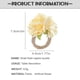 thumbnail image 5 of Anillo de servilleta Monstrate decoración de flores artificial 6 Piezas, 5 of 7