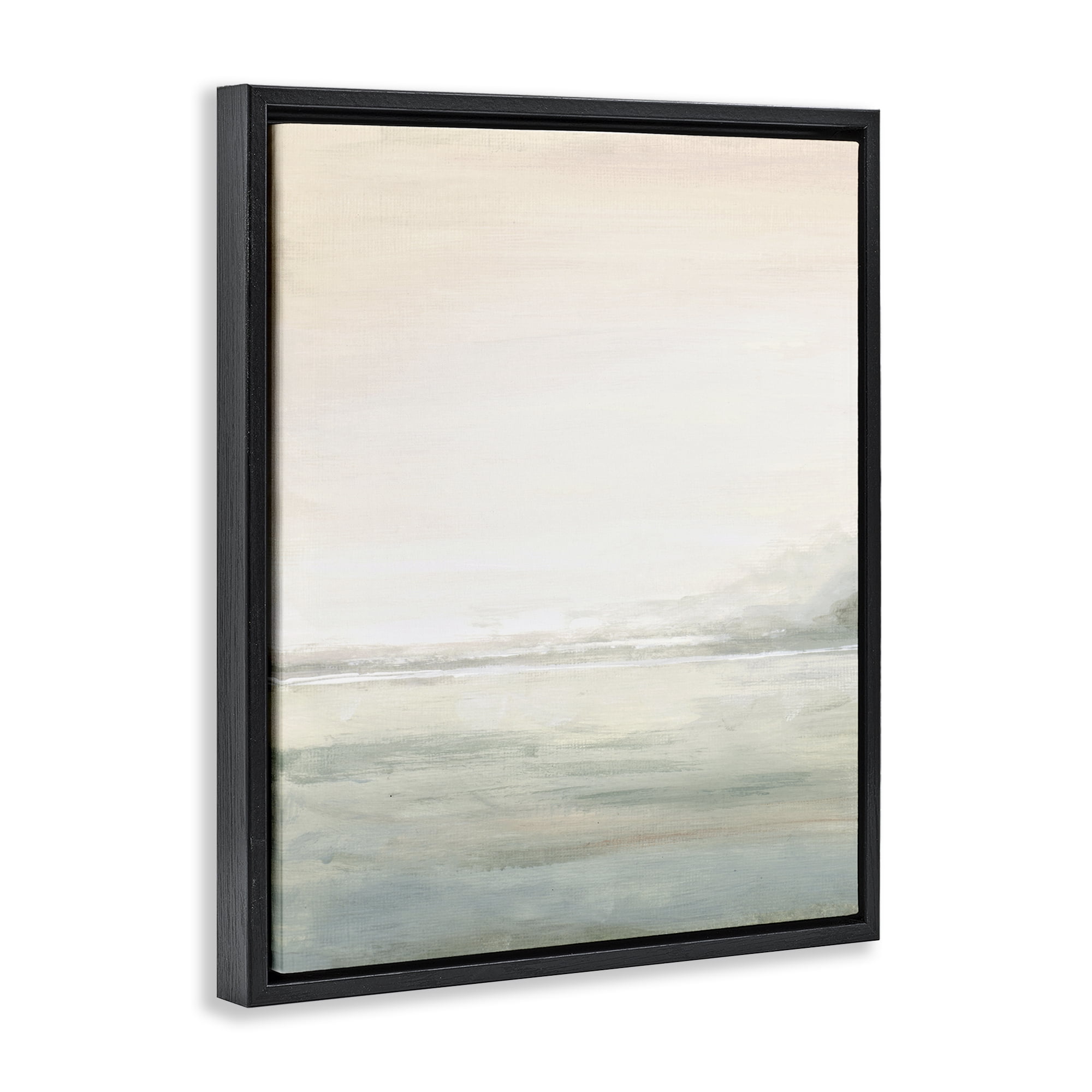 Stupell Industries Light Fog Atmosphere Black Framed Floater Canvas Wall Art, design by Patricia Pinto